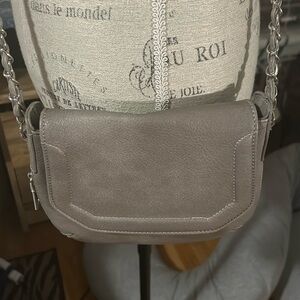 Gray & Silver Crossbody Purse